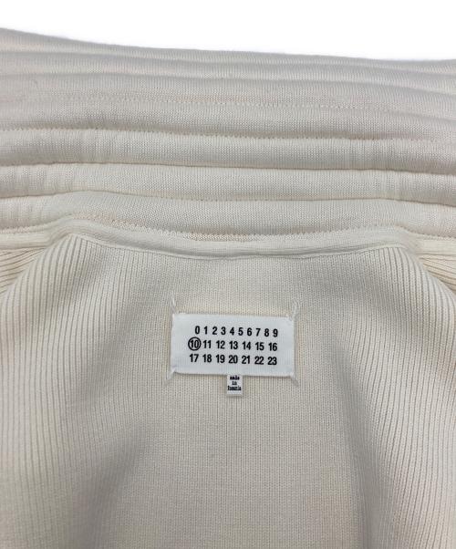 Maison Margiela（メゾンマルジェラ）Maison Margiela (メゾンマルジェラ) デザイン切替リングジップニット ホワイト サイズ:SIZE1の古着・服飾アイテム