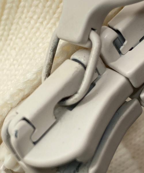 Maison Margiela（メゾンマルジェラ）Maison Margiela (メゾンマルジェラ) デザイン切替リングジップニット ホワイト サイズ:SIZE1の古着・服飾アイテム