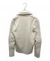 Maison Margiela (メゾンマルジェラ) デザイン切替リングジップニット ホワイト サイズ:SIZE1：30000円