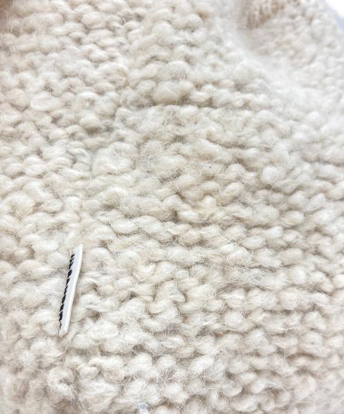 JIL SANDER+（ジルサンダープラス）JIL SANDER+ (ジルサンダープラス) ニット巾着ショルダーバッグ ホワイトの古着・服飾アイテム