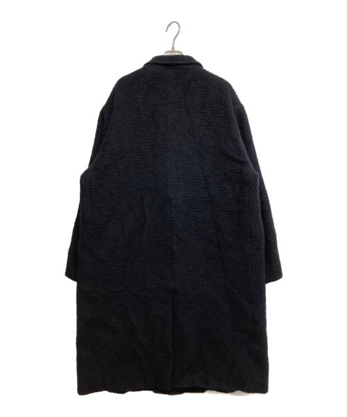 BLURHMS（ブラームス）BLURHMS (ブラームス) ウールダブルブレストオーバーコート ブラック サイズ:SIZE 4の古着・服飾アイテム