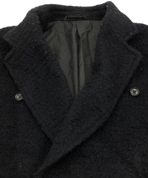 BLURHMS（ブラームス）BLURHMS (ブラームス) ウールダブルブレストオーバーコート ブラック サイズ:SIZE 4の古着・服飾アイテム