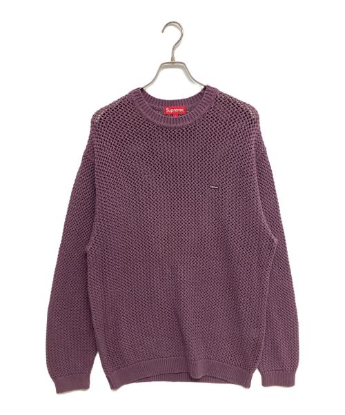 SUPREME（シュプリーム）SUPREME (シュプリーム) OPEN KNIT SMALL BOX パープル サイズ:SIZE Lの古着・服飾アイテム