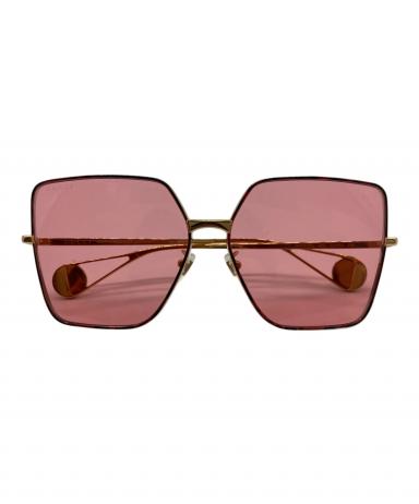 中古・古着通販】GUCCI (グッチ) キャットアイサングラス ゴールド