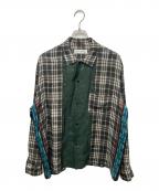 TOGA ARCHIVESトーガアーカイブス）の古着「INNER PRINT SHIRT」｜ブラウン