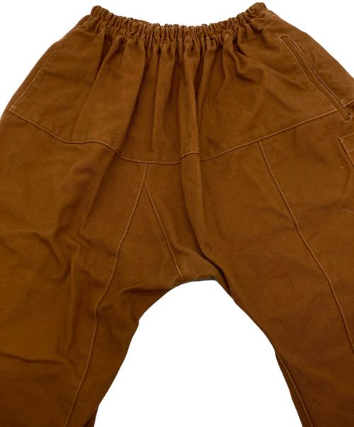 RAF SIMONS（ラフシモンズ）RAF SIMONS (ラフシモンズ) ダックキャンバスサルエルパンツ ブラウン サイズ:SIZE 44の古着・服飾アイテム