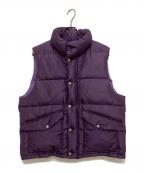 MARKAWAREマーカウェア）の古着「SILK DOWN VEST（シルク ダウン ベスト）　A25C17BL01A」｜パープル
