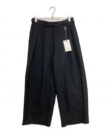 MARKA（マーカ）の古着「TWO TUCK BAGGY TROUSERS」｜ブラック