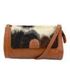 IL BISONTEイル ビゾンテ）の古着「ハラコクロスボディーバッグ」｜ブラウン