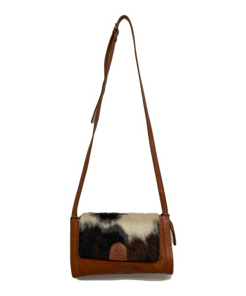 IL BISONTE（イル ビゾンテ）IL BISONTE (イル ビゾンテ) ハラコクロスボディーバッグ ブラウンの古着・服飾アイテム