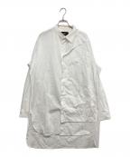 Yohji Yamamoto pour hommeヨウジヤマモト プールオム）の古着「ボウタイロングシャツ」｜ホワイト