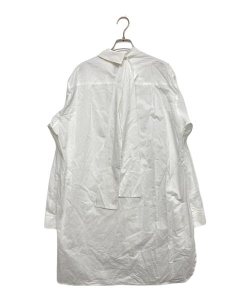 Yohji Yamamoto pour homme（ヨウジヤマモト プールオム）Yohji Yamamoto pour homme (ヨウジヤマモト プールオム) ボウタイロングシャツ ホワイト サイズ:SIZE 4の古着・服飾アイテム