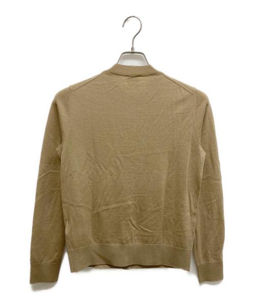 BURBERRY LONDON（バーバリーロンドン）BURBERRY LONDON (バーバリーロンドン) Monogram motif cashmere cardigan ベージュ サイズ:xsの古着・服飾アイテム