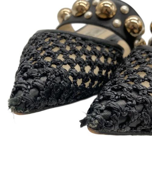 JIMMY CHOO（ジミーチュウ）JIMMY CHOO (ジミーチュウ) ミュール ブラック サイズ:SIZE 38の古着・服飾アイテム