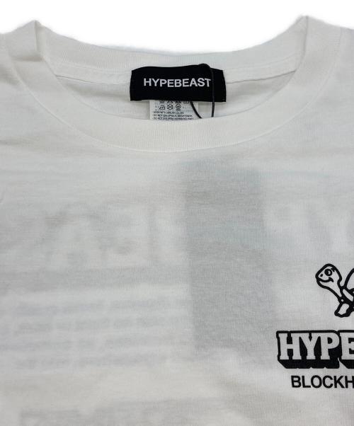 HYPEBEAST（ハイプビースト）HYPEBEAST (ハイプビースト) BLOCKHEAD MOTORS (ブロックヘッドモーターズ) PARCO Twenty Japan T-shirt ホワイト サイズ:SIZE XL 未使用品の古着・服飾アイテム