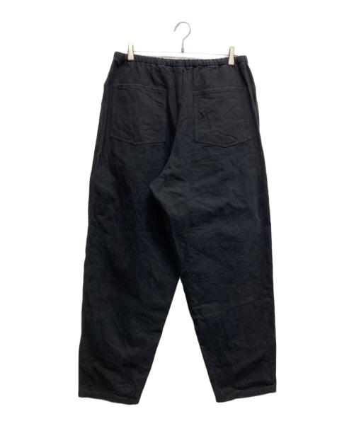 COMOLI（コモリ）COMOLI (コモリ) ブラック ドリル テーパード パンツ ブラック サイズ:3の古着・服飾アイテム