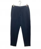 SOFTHYPHENソフトハイフン）の古着「DOUBLE KNIT TROUSERS　ニットパンツ」｜ネイビー