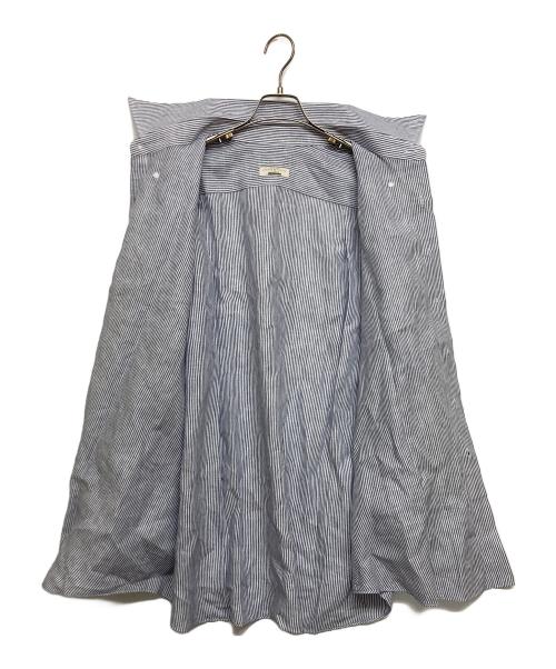 SPENCE BRYSON（スペンスブライソン）SPENCE BRYSON (スペンスブライソン) リネンボタンダウンシャツ ホワイト×ブルー サイズ:不明の古着・服飾アイテム