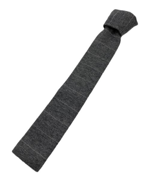 BRUNELLO CUCINELLI（ブルネロクチネリ）BRUNELLO CUCINELLI (ブルネロクチネリ) ニットタイ グレー サイズ:実寸サイズをご参照下さい。の古着・服飾アイテム