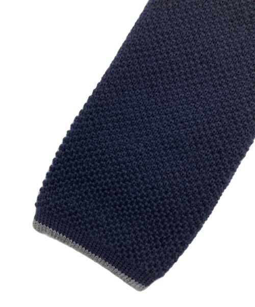 BRUNELLO CUCINELLI（ブルネロクチネリ）BRUNELLO CUCINELLI (ブルネロクチネリ) ニットタイ ネイビー サイズ:実寸サイズをご参照下さい。の古着・服飾アイテム