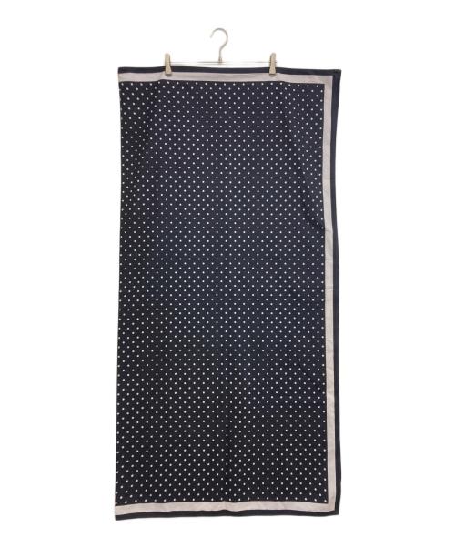 COMME des GARCONS COMME des GARCONS（コムデギャルソン コムデギャルソン）COMME des GARCONS COMME des GARCONS (コムデギャルソン コムデギャルソン) 大判 ドット柄 ストール ネイビーの古着・服飾アイテム