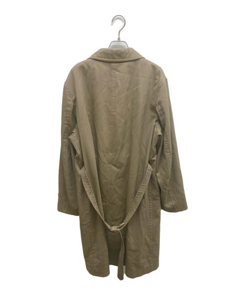 COMME des GARCONS HOMME PLUS（コムデギャルソンオムプリュス）COMME des GARCONS HOMME PLUS (コムデギャルソンオムプリュス) ステンカラーコート ベージュ サイズ:SIZE Lの古着・服飾アイテム