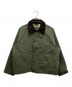 Barbourバブアー）の古着「TRANSPORT ピーチスキンジャケット」｜カーキ