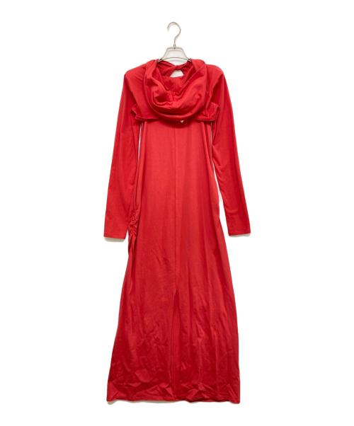 PRANK PROJECT（プランクプロジェクト）PRANK PROJECT (プランクプロジェクト) ボレロレイヤードカットマキシワンピース レッド サイズ:SIZE 36の古着・服飾アイテム