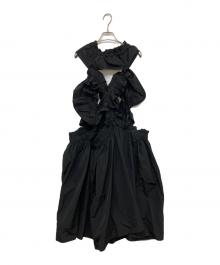 HOUGA（ホウガ）の古着「kiki frill dress」｜ブラック