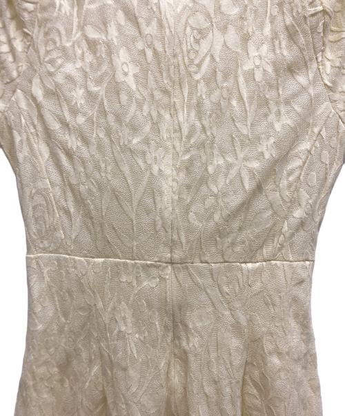 PHOTOCOPIEU（フォトコピュー）PHOTOCOPIEU (フォトコピュー) THE TOKYO (ザトーキョー) FLOWER JAQUARD SHORT SLEEVE DRESS イエロー サイズ:36の古着・服飾アイテム