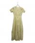 PHOTOCOPIEU (フォトコピュー) THE TOKYO (ザトーキョー) FLOWER JAQUARD SHORT SLEEVE DRESS イエロー サイズ:36：18000円
