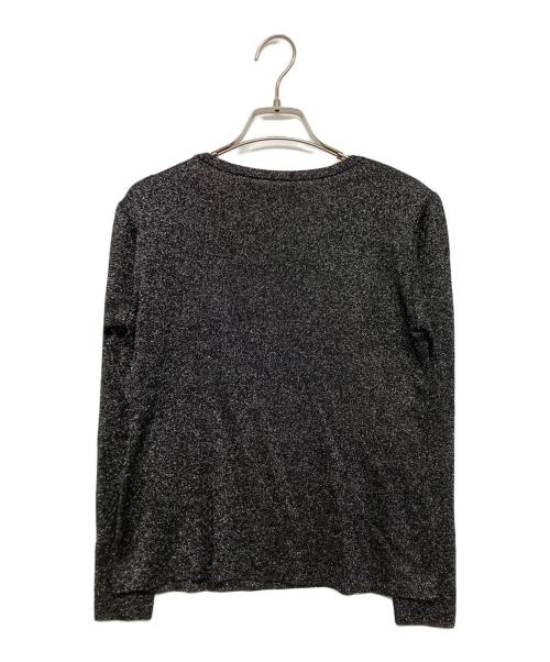 Yves Saint Laurent（イヴサンローラン）Yves Saint Laurent (イヴサンローラン) ラメニット ブラック サイズ:SIZE Mの古着・服飾アイテム