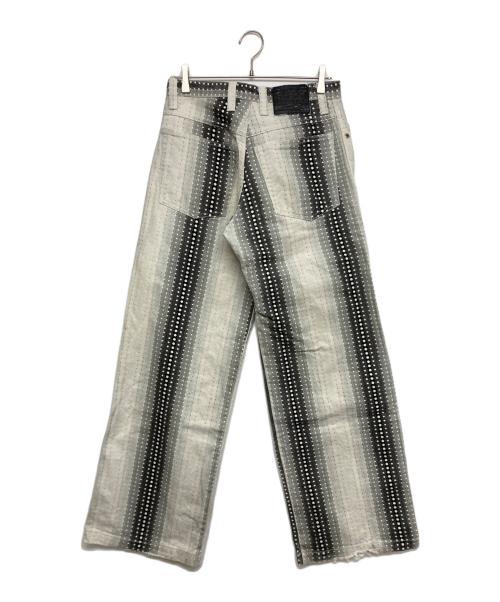 KIKWEAR（キックウェア）KIKWEAR (キックウェア) ドット柄 ワイドパンツ グレー サイズ:不明の古着・服飾アイテム
