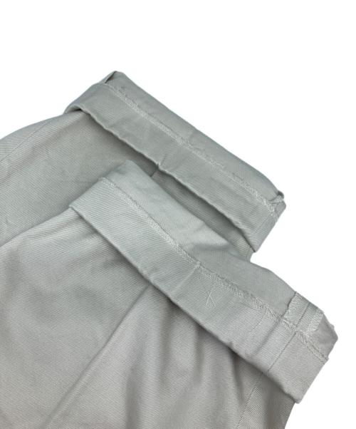 SCYEBASICS（サイベーシックス）SCYEBASICS (サイベーシックス) San Joaquin Cotton Tapered Pleated Trouser　タックパンツ アイボリー サイズ:38の古着・服飾アイテム