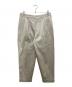 SCYEBASICS（サイベーシックス）の古着「San Joaquin Cotton Tapered Pleated Trouser　タックパンツ」｜アイボリー
