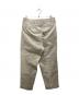 SCYEBASICS (サイベーシックス) San Joaquin Cotton Tapered Pleated Trouser　タックパンツ アイボリー サイズ:38：5000円