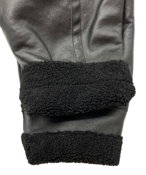 TAKAHIROMIYASHITA TheSoloIst.（タカヒロミヤシタ ザソロイスト）TAKAHIROMIYASHITA TheSoloIst. (タカヒロミヤシタ ザソロイスト) faux mouton flight jacket. ブラック サイズ:SIZE 46の古着・服飾アイテム