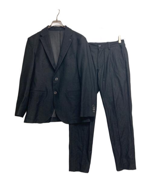 AOURE（アウール）AOURE (アウール) CERIMONIAシャンブレー スーツ ブラック サイズ:Sの古着・服飾アイテム