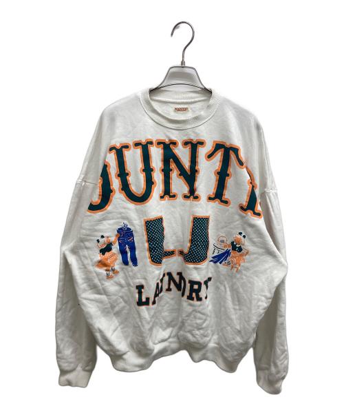 KAPITAL（キャピタル）KAPITAL (キャピタル) 30/-裏毛 BIGスウェット（BIG KOUNTRY） ホワイト サイズ:SIZE Freeの古着・服飾アイテム