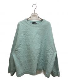 ATON（エイトン）の古着「クルーネックスウェット」｜スカイブルー