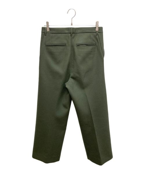 AURALEE（オーラリー）AURALEE (オーラリー) ライトメルトンワイドスラックス グリーン サイズ:SIZE4の古着・服飾アイテム