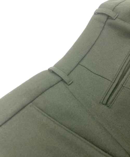 AURALEE（オーラリー）AURALEE (オーラリー) ライトメルトンワイドスラックス グリーン サイズ:SIZE4の古着・服飾アイテム