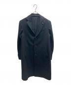 LARDINIラルディーニ）の古着「ブートニエールチェスターコート」｜ブラック