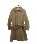 AURALEEオーラリー）の古着「BEAVER MELTON SOUTIEN COLLAR COAT」｜ベージュ