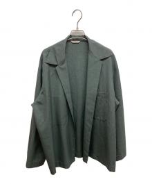 AURALEE（オーラリー）の古着「WOOL SILK TROPICAL SHIRTS JACKET」｜グレー