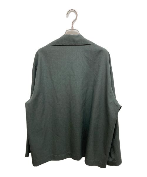 AURALEE（オーラリー）AURALEE (オーラリー) WOOL SILK TROPICAL SHIRTS JACKET グレー サイズ:SIZE3の古着・服飾アイテム