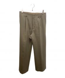 AURALEE（オーラリー）の古着「LIGHT MELTON WIDE SLACKS」｜ベージュ