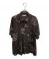 OLD JOE & Co.（オールドジョー）の古着「ORIGINAL PRINTED OPEN COLLAR SHIRTS DRAWING short sleeve」｜ブラック