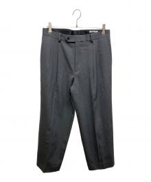 AURALEE（オーラリー）の古着「LIGHT WOOLMAX GABARDINE TWO-TUCK SLACKS」｜グレー