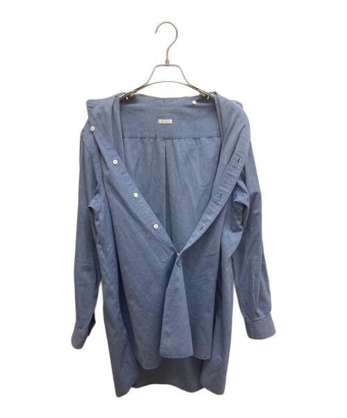 COMOLI（コモリ）COMOLI (コモリ) コットンネルバンドカラーシャツ スカイブルー サイズ:SIZE2の古着・服飾アイテム